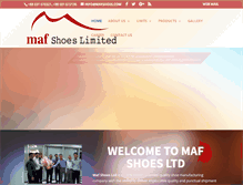 Tablet Screenshot of mafshoes.com